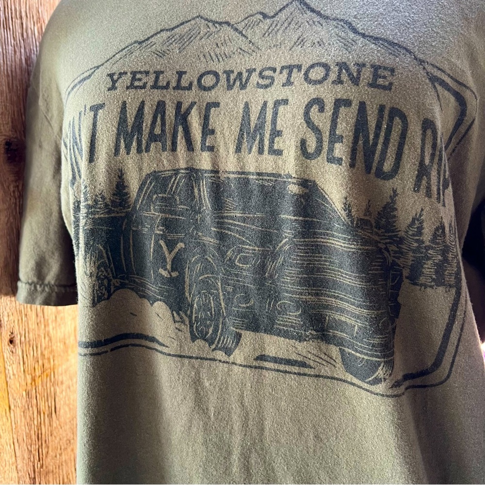 Yellowstone Rip Themed Graphic Tee “Don’t Make Me Send Rip” - Picture 4 of 8